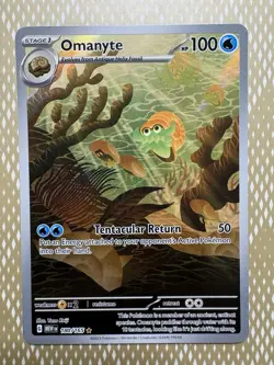 Omanyte 180/165 Pokemon TCG Sv: Scarlet & Violet 151 IR Full Art Near Mint - Image 1