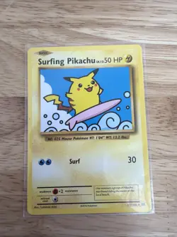 Evolutions - Surfing Pikachu - 111/108 Nm/LP Secret Rare Regular Pokemon - Image 1
