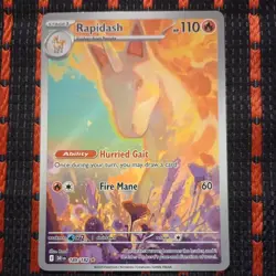 Pokemon Destined Rivals-Rapidash 189/182 Illustration Rare. New/Mint - Image 1