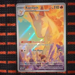 Pokemon Destined Rivals-Rapidash 189/182 Illustration Rare. New/Mint - Image 4