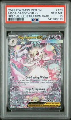 2025 POKEMON MEG EN-MEGA EVOLUTION #178 MEGA GARDEVOIR EX PSA 10 - Image 1