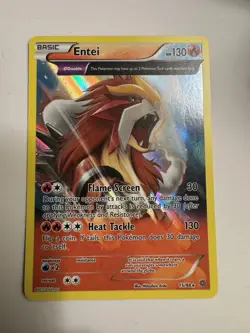 Pokemon TCG Ancient Origins Entei Full Art Holo Rare 15/98 NM - Image 1