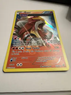 Pokemon TCG Ancient Origins Entei Full Art Holo Rare 15/98 NM - Image 2