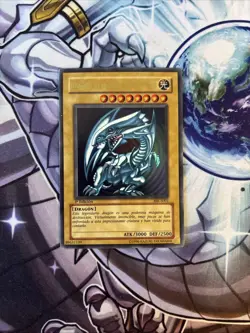 YUGIOH BLUE-EYES WHITE DRAGON BIK-S001 1st ULTRA SPANISH MP/HP (WNU) - Image 1