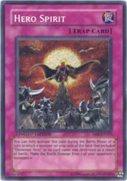 Yugioh! LP Hero Spirit - DPK-ENSE3 - Secret Rare - Limited Edition Lightly Playe - Image 1