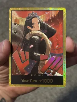 DON!! Card (Boa Hancock)(Gold) Extra Booster: One Piece Heroines Edition Foil - Image 4