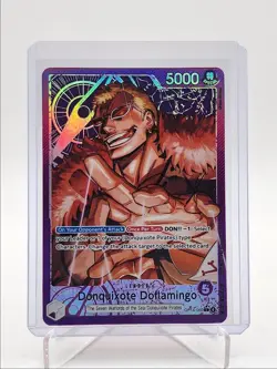 DONQUIXOTE DOFLAMINGO 2026 ONE PIECE LEADER ALT ART OP14-060 Q6027 - Image 1