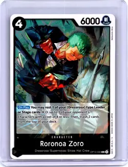 Royal Blood One Piece CCG Roronoa ZoroOP10-095 Foil - Image 1