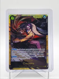 CROCODILE 2026 ONE PIECE AZURE SEA'S SEVEN SECRET RARE A OP14-120 Q6027 - Image 1