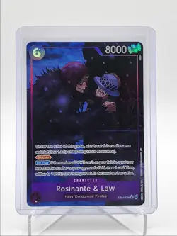 ROSINANTE LAW 2026 ONE PIECE SUPER RARE AZURE SEA'S ALT ART EB04-038 Q6027 - Image 1