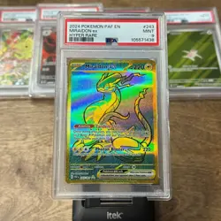 PSA Graded Pokemon Card Lot 5 Miraidon HR Pidgeot SIR Scizor IR Kecleon Slakoth - Image 5
