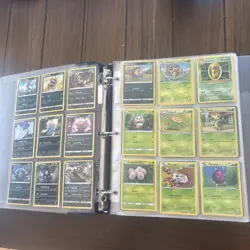 Massive Pokemon Binder Card Collection Holo Reverse Foil Mid Era Fire TCG Wow - Image 3