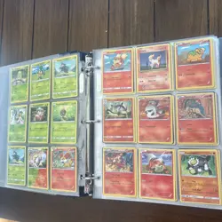 Massive Pokemon Binder Card Collection Holo Reverse Foil Mid Era Fire TCG Wow - Image 5