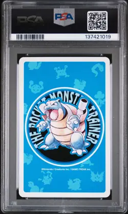 1998 POKEMON BLUE VERSION PLAYING CARDS 8 OF CLUBS #104 CUBONE PSA 10 - Image 2