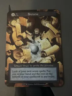 Sorcery Contested Realm Browse Unique Magic Card BETA - Image 1