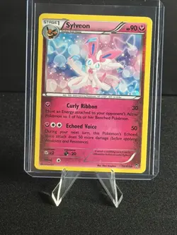 Pokemon Card Sylveon 72/111 Cracked Ice Holo Rare 2014 TCG Evolves From Eevee - Image 1