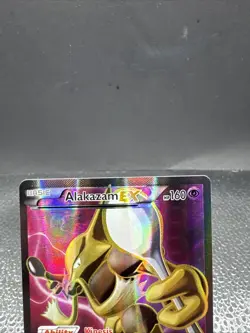 Pokemon Alakazam EX TCG Fates Collide Holo Full Art Ultra Rare Card 117/124 - Image 3