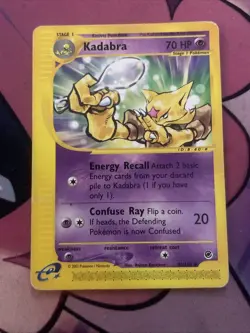 Pokemon Kadabra TCG Expedition Card 84/165 Regular Uncommon - Image 1