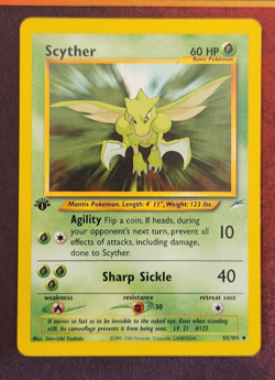 Pokemon Card - Scyther Neo Destiny 55/105 Uncommon 1st Edition - Image 1