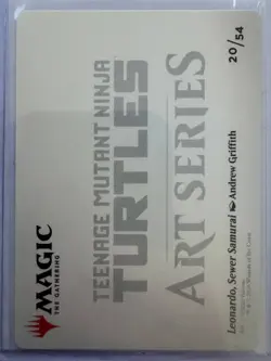 Leonardo, Sewer Samurai - Art Card (20/54) Gold-Stamped Signature NM ENG MTG - Image 2