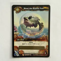 World of Warcraft TCG | Bloat the Bubble Fish | Unused Loot Card (Pet) wow TCG - Image 1