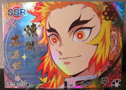 Kyojuro Rengoku Super Secret Rare Holo SSR Card Demon Slayer Anime Manga CCG NM - Image 2