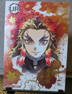 Kyojuro Rengoku Glitter Holo Foil UR Rare Card Demon Slayer Anime Manga CCG NM - Image 2