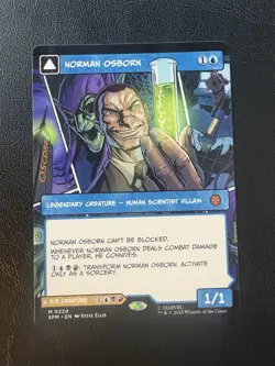 MTG Marvel Spiderman Norman Osborn Green Goblin Borderless Card Non-Foil 0220 NM - Image 1