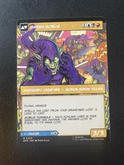 MTG Marvel Spiderman Norman Osborn Green Goblin Borderless Card Non-Foil 0220 NM - Image 2