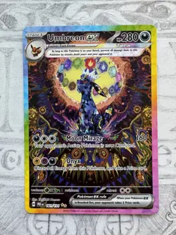 Pokemon Prismatic Evolutions Umbreon EX Sir SAR 161/131 TCG Card LP - Image 1