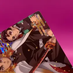 RENGOKU AKAZA TANJIRO Kimetu noYaiba DemonSlayer Bandai Holo Card Rare No.033F/S - Image 5