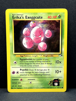 Erika’s Exeggcute 77/132 Gym Heroes Pokemon TCG Card - LP - Image 1