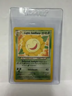 Pokemon TCG Light Sunflora Neo Destiny Card 72/105 Unlimited Common - Image 1