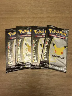 Pokemon Celebrations Booster Pack 4 Cards Pack NEW SEALED Official TCG - Image 1
