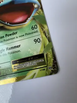 Pokemon Venusaur EX 1/108 Evolutions Ultra Rare Foil 180 HP Basic Card English - Image 2