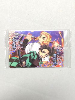 Tanjiro and Rengoku - 030 - Demon Slayer / Kimetsu no Yaiba Wafer Card Japanese - Image 1