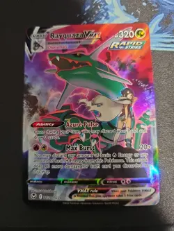 Pokemon TCG SWSH Rayquaza VMAX Ultra Rare Holo Card TG20/TG30 - Image 1
