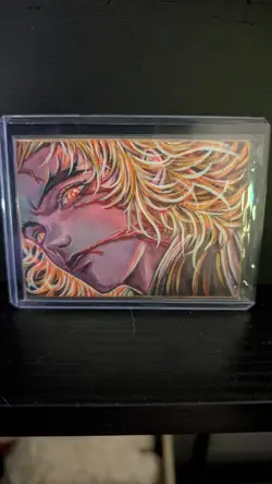 Demon Slayer Hand Drawn Art Card 1/1 Rengoku - Image 1