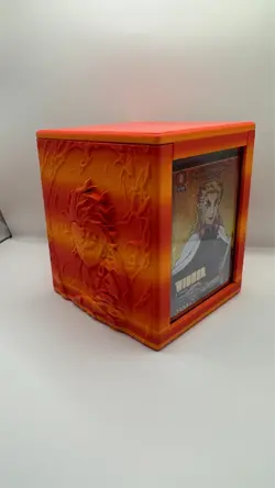 Demon Slayer Deck Box Rengoku Tanjiro Themed Fits 100+ Cards Custom 3D Print - Image 1