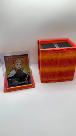 Demon Slayer Deck Box Rengoku Tanjiro Themed Fits 100+ Cards Custom 3D Print - Image 5