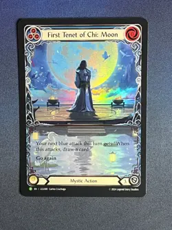 FAB LGS300 First Tenet of Chi: Moon FOIL Promo Mystic Action Flesh & Blood TCG - Image 1
