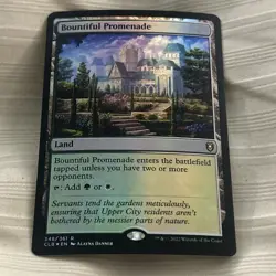 Bountiful Promenade CLB #348 Rare Foil Land Magic The Gathering - Image 1