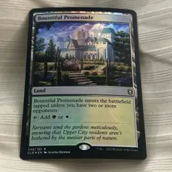 Bountiful Promenade CLB #348 Rare Foil Land Magic The Gathering - Image 2