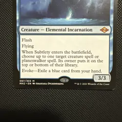 Magic: The Gathering Subtlety Modern Horizons 2 Regular Blue Mythic Creature 067 - Image 2