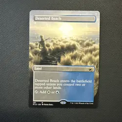 Deserted Beach Land Innistrad: Midnight Hunt White Blue Rare #281 Regular - Image 1