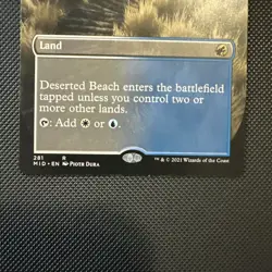 Deserted Beach Land Innistrad: Midnight Hunt White Blue Rare #281 Regular - Image 2