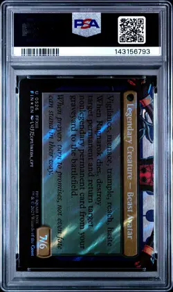 2025 MTG FINAL FANTASY BORDERLESS-SURGE #0526 FANG FEARLESS L'CIE PSA 10 - Image 2