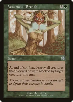 Venomous Breath Mercadian Masques MTG NM - Image 1