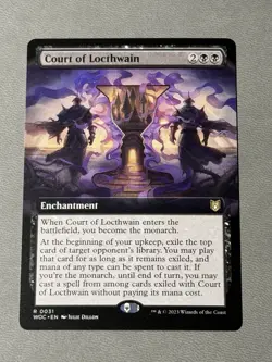 MTG, Court of Locthwain (Extended Art) NM 31 Commander Wilds of Eldraine Regular - Image 1