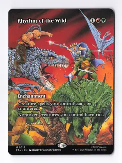 Rhythm of the Wild Borderless MTG Teenage Mutant Ninja Turtles Eternal-Legal PZA - Image 1